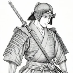 a samourai by jung - gi - kim, intricate details,