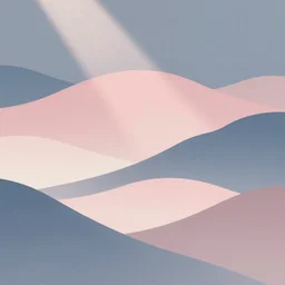 smooth pastel color japanese minimalist art