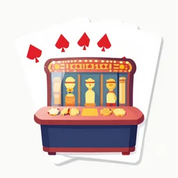 squid shaped casino, 2 d flat style