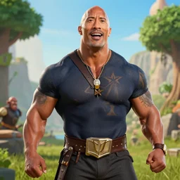 Dwayne Johnson in clash of clans