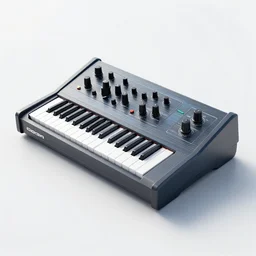 a 3 d render of an unreleased hyper futuristic moog synthesizer made by aliens