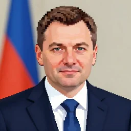 a pixel art of Andrzej Duda