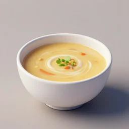 A bowl of soup that is a portal to another dimension as digital art