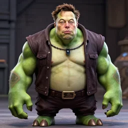 elon musk as an ork