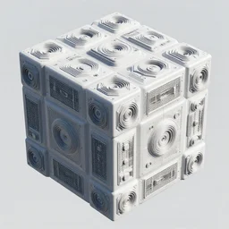 detailed borg cube