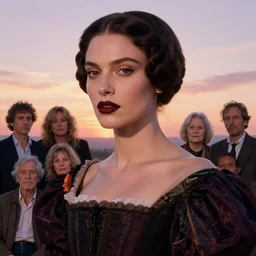 photographic portrait of a stunningly beautiful spanish renaissance female in soft dreamy light at sunset, dark lipstick, contemporary fashion shoot, by edward robert hughes, annie leibovitz and steve mccurry, david lazar, jimmy nelsson, breathtaking, 8 k resolution, extremely detailed, beautiful, establishing shot, artistic, hyperrealistic, beautiful face, octane render