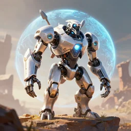 rockbreaker machine creature robot of horizon forbidden west horizon zero dawn radiating a glowing aura global illumination ray tracing hdr fanart arstation by ian pesty and alena aenami artworks in 4 k