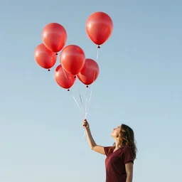 “ becoming a champion of loss, watching memories float away like red balloons, against a sky at sunset ”