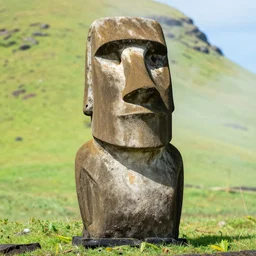 Easter island head statue that looks like giga chad