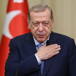recep tayyip erdogan slapping himself