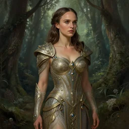 natalie portman, female, tabaxi, forest, d & d, fantasy, intricate, elegant, highly detailed, digital painting, artstation, octane render, concept art, matte, sharp focus, illustration, hearthstone, art by artgerm and greg rutkowski and alphonse mucha