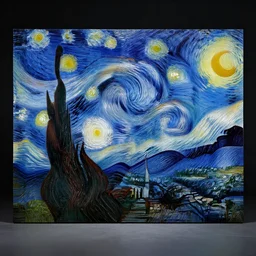 replica of Van Gogh's painting of Starry night