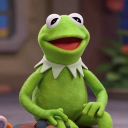 film still of kermit the frog in the new scifi movie, 4 k