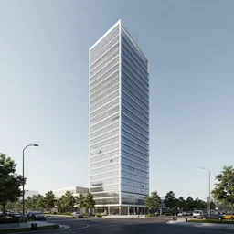 arhcitecture building visualization in corona render extremly realistic in minimalist style photorealistic
