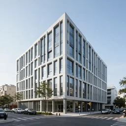 a building designed by Triptyque Architecture, photographed by Fernando Guerra, 4k