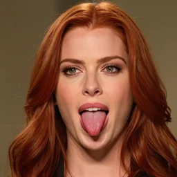 very detailed portrait of Mary Jane Watson sticking her tongue out, 4K.