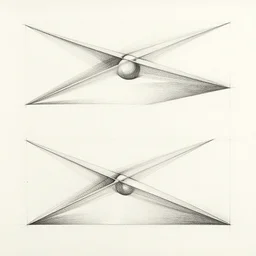 Art demo of two point perspective.