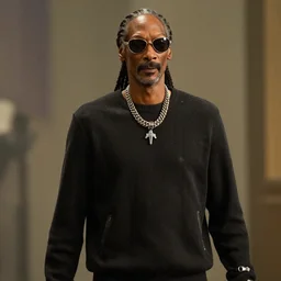a cinematic film still of Snoop Dogg starring in Black Panther