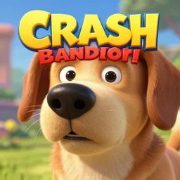 crash bandicoot with dog snout