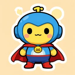 cute miss mascot chlorobule chlorobule petilil super hero sticker art, cronobreaker, beeple game icon