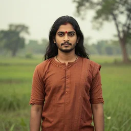 a portrait of a character in a scenic environment by Prabuddha Dasgupta