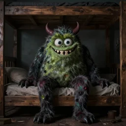monster under my bed smiling creepy horror