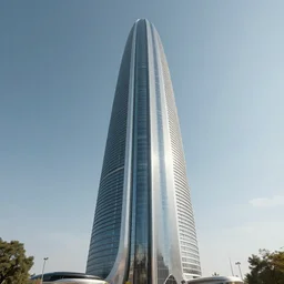 epic futuristic tower, highly detailed, realistic, by zaha hadid