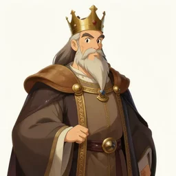 portrait of medieval old king, artstation, cartoon, elegant highly detailed digital painting, concept art, smooth, sharp focus, makoto shinkai and ghibli, don bluth, michel ocelot, fujita goro, moebius, tom whalen, atey ghailan, akihiko yoshida, fadeev