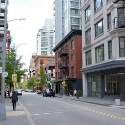 a street in vancouver by stevan dohanos and fred herzog
