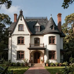 a weird enchanted mansion, de stijl, sharp focus