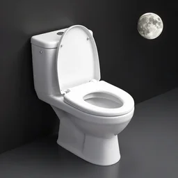 toilet on the moon, artstation