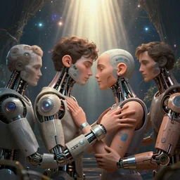 a strange mix of nostalgia and mystery a sweet symbol of peace and love cybernetic implants implants plaster botox install prosthetic mmc hearing condom specialists kidnap variant installs transplant aweed bracelet meetup by dan mumford, anton fedeev, william higginson, ross tran, cosmic, heavenly, god rays, intricate detail, cinematic, cel shaded, unreal engine, featured on artstation, pixiv