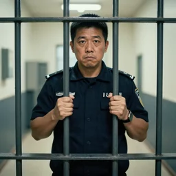 the noid being held behind bars in prison