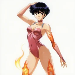 a gynoid flameco dancer by hajime sorayama