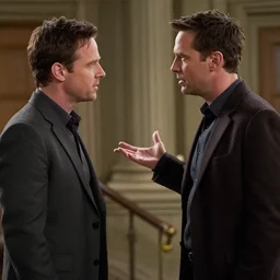 heisenberg and michaeel scott having an argument
