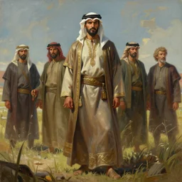 a beautiful painting of the last of the marsh arabs, by jakub rozalski and moebius and frank frazetta and jim burns and simon stalenhag, unreal engine 5, character concept art, matte painting, heavy metal magazine, trending on artstation