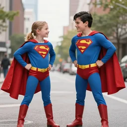 supermen save a girl