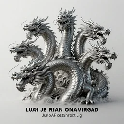 a dragon with many heads by ruan jia