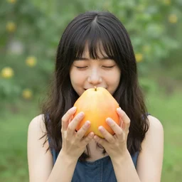 hugging fruit