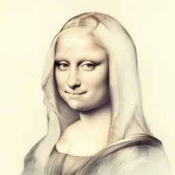 a portrait of nicki minaj in the style of leonardo da vinci drawing,, single head, no double head,