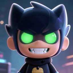 danny phantom nickelodeon cartoon with sharp teeth glowing green eyes, sharp cinematic 8k award winning intricate detailed illustration, cute detailed digital art, trending on tumblr pixiv