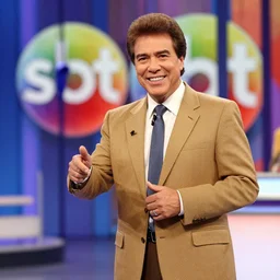 photo silvio santos program, tv program, sbt, apresentador silvio santos, 1 9 8 4 brazillian program, silvio santo's show, color