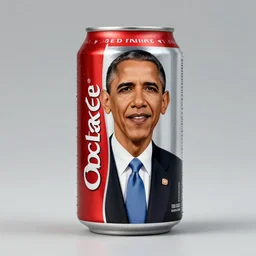 obama on coke can, 8k