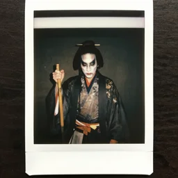 a creepy kenku kabuki. halloween polaroid ( 1 9 9 2 ).