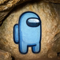 Among Us cave painting,4k quality