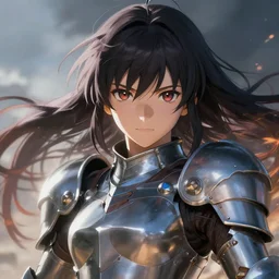 sakimi chan, fantasy armor, detailed face, dynamic lighting, edward robert hughes