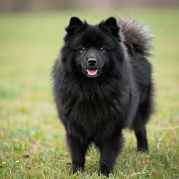 a black samojed dog