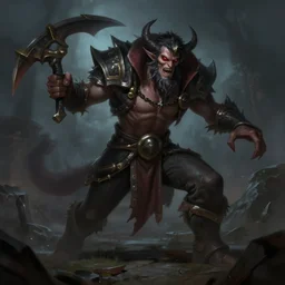 concept art of league of legends gentleman from hell, fighting, dark fantasy, greg rutkowski, artstation, ambient lighting, digital painting