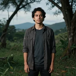 a portrait of a character in a scenic environment by jose elgueta