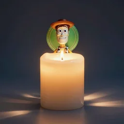 mike wazowski as a candle